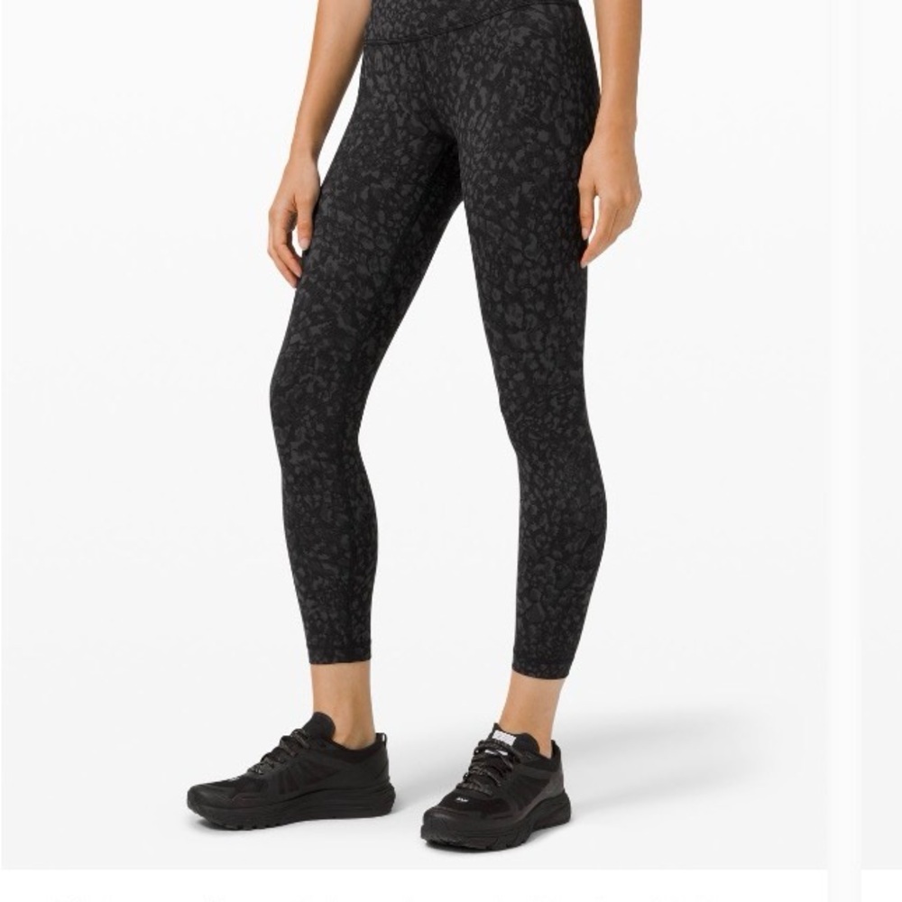 Lululemon wunder under high rise tight 25” wild thing coal camo Leggings